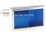 Rectangle Enamel Cuff Links - Blue