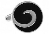 Enamel Cufflinks Copper Round Gift For Men