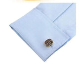 Gold Royal Engraving Cufflinks Copper Material Hot Sale Wholesale & Retail
