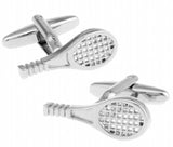 iGam Tennis Racket Cufflinks Silver Copper Material Novelty Sport