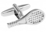 iGam Tennis Racket Cufflinks Silver Copper Material Novelty Sport