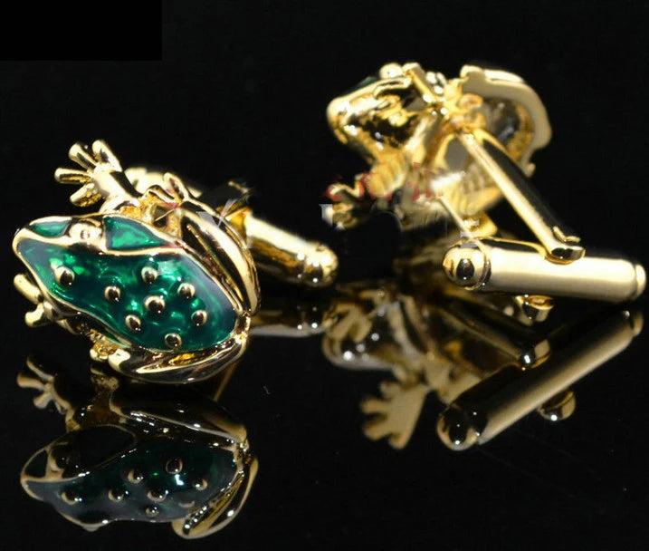 Frog Cufflinks, Copper Material, Wholesale & Retail