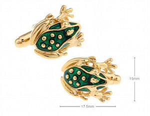 Frog Cufflinks, Copper Material, Wholesale & Retail