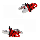 Novelty Cufflinks Set - Microphone Camera Handcuffs Bulb Helmet Saw