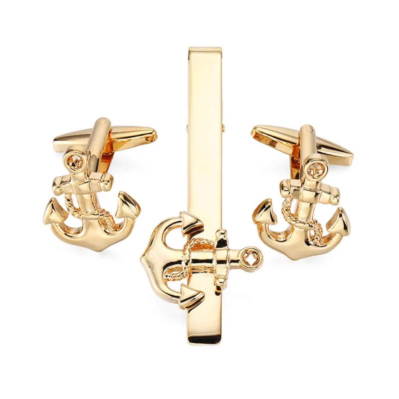 Men's Shirt Tie Clip And Cufflinks 6 Styles Artistic Combination Marriage Links