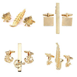 Men's Shirt Tie Clip And Cufflinks 6 Styles Artistic Combination Marriage Links