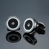Crystal Pattern Cufflinks for Men's French Shirt