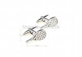 Men's Silver Tennis Racket Cuff Links Wholesale & Retail