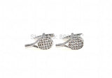 Men's Silver Tennis Racket Cuff Links Wholesale & Retail