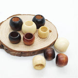 Natural Wood Beads Brown Loose Round Balls Charms DIY Jewelry Making 20Pc