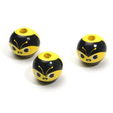 10pcs 16mm Bee Wooden Beads for Jewelry Making DIY Bracelet