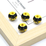 10pcs 16mm Bee Wooden Beads for Jewelry Making DIY Bracelet