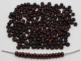 1000 Brown 4mm Round Wood Seed Beads