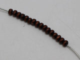 1000 Brown 4mm Round Wood Seed Beads