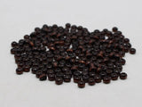 1000 Brown 4mm Round Wood Seed Beads