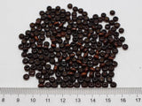 1000 Brown 4mm Round Wood Seed Beads