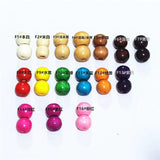 100pcs Natural Wood Loose Beads 5x6 7x8 9x10 11x12mm Multicolors Big Hole