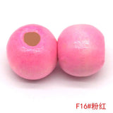 100pcs Natural Wood Loose Beads 5x6 7x8 9x10 11x12mm Multicolors Big Hole
