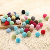 10pcs Wooden Crochet Beads Chewable Beads DIY Wooden Teething Knitting Beads