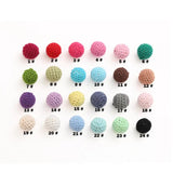 10pcs Wooden Crochet Beads Chewable Beads DIY Wooden Teething Knitting Beads