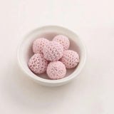 10pcs Wooden Crochet Beads Chewable Beads DIY Wooden Teething Knitting Beads