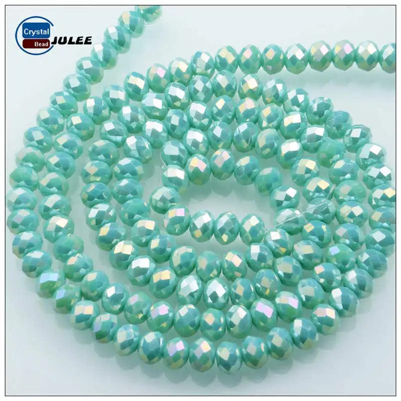 JuleeCrystal 8mm Faceted Crystal Beads for Jewelry Making