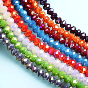 JuleeCrystal 8mm Faceted Crystal Beads for Jewelry Making