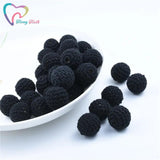 10PCS 16-20 MM Crochet Wooden Round Beads DIY Nursing Jewelry Teething Teether