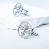 Tangula Vintage Cross of Lilies Cufflinks
