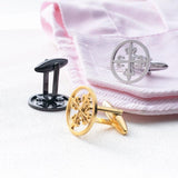 Tangula Vintage Cross of Lilies Cufflinks