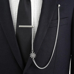 Chain Style Metal Tie Clip with Personalized for Men's Business
