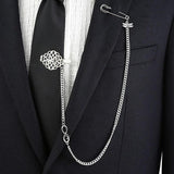 Chain Style Metal Tie Clip with Personalized for Men's Business