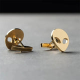 Alien Mask Cufflinks Stainless Steel Punk Men's Shirt Suit Buttons
