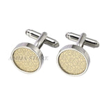 Classical Tie Clip & Cufflinks Set in Pink - Wedding Accessories