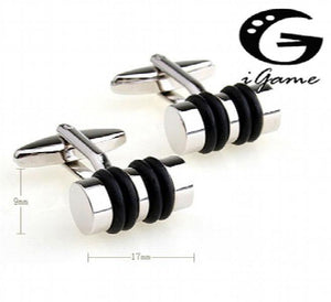 Men's Cufflinks Cylinder Anti-oxidation Copper Business Style