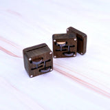 Vintage Wood Cufflinks French Shirt Button Men's Dinner Business Party
