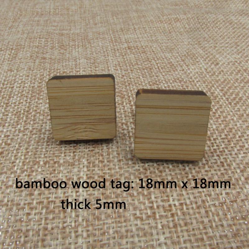 Geometric Wooden Cufflinks Bamboo Circle Square Triangle Hexagon Rectangle