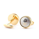 Saudi Laser Patterned Metal Cufflinks for Men