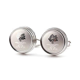 Saudi Laser Patterned Metal Cufflinks for Men
