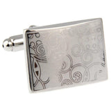 High Men Cufflinks Copper Square Enamel