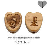Hand-Carved Olive Wood Bracelet Beads for Jewelry Making