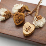 Hand-Carved Olive Wood Bracelet Beads for Jewelry Making