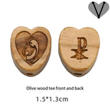 Hand-Carved Olive Wood Bracelet Beads for Jewelry Making
