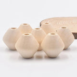 30mm Natural Wood Loose Beads for DIY Jewelry Making 5pcs