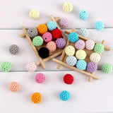 Kovict 20/30Pcs Wooden Beads for DIY Jewelry Necklace