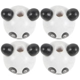 10 Pcs Wooden Beads Animal Head DIY Craft Jewelry Accessories