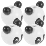 10 Pcs Wooden Beads Animal Head DIY Craft Jewelry Accessories