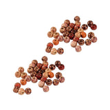 200pcs Colored Wooden Beads Large Hole Painted Round Beads DIY Craft Beads