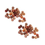 200pcs Colored Wooden Beads Large Hole Painted Round Beads DIY Craft Beads