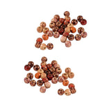 200pcs Colored Wooden Beads Large Hole Painted Round Beads DIY Craft Beads